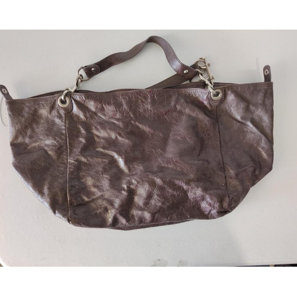 DEFECT USED Nordstrom Women's Large Italian Leather Purse Handbag Bronze 1C410